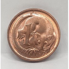 AUSTRALIA 1982 . ONE 1 CENT COIN . FEATHER-TAILED GLIDER
